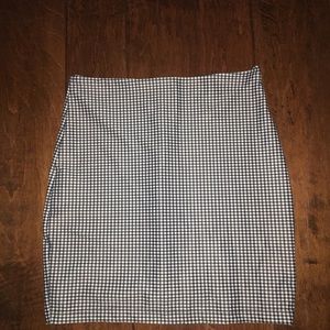 Sexy tight checkered skirt